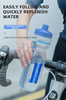 Rockbros chai nước đi xe đạp 750ml không chứa BPA xe đạp chai xách tay bền MTB xe đạp đường trường chai nước thể thao ngoài trời với bụi che