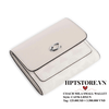 Ví Ngắn Zip - Coach CAT56 LHXUN Mila Small Flap Wallet In Signature Canvas Chalk Ivory