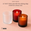 Ly Thủy Tinh Làm Nến Thơm 10oz - Loại Nhám Mờ (Frosted)