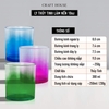 Ly Thủy Tinh Làm Nến Thơm 10oz - Clear Purple