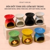 Lọ Gốm Sứ Bát Tràng Đốt Tinh Dầu Nến Tealight