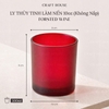 Ly Thủy Tinh Làm Nến Thơm 10oz - Loại Nhám Mờ (Frosted)