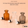 Vỏ Chai Tán Hương Tinh Dầu Dạng Tròn, Màu Clear 140ml - Kèm Nút Chặn - M01