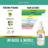 Tinh Dầu Gốc Nước Hoa Cô Đặc Craft House Perfume Oils - JM Basil & Neroli