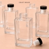 Vỏ Chai Tán Hương Tinh Dầu Vuông Cao Kèm Nút Chặn 140ml - Clear