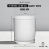 Ly Thủy Tinh Làm Nến Thơm 10oz - Glossy White