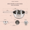 Ca Đun Inox Nấu Sáp Có Tay Cầm 600ml
