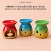 Lọ Gốm Sứ Bát Tràng Đốt Tinh Dầu Nến Tealight