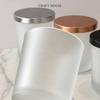 Ly Thủy Tinh Làm Nến Thơm 10oz - Loại Nhám Mờ (Frosted)