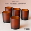 Ly Thủy Tinh Làm Nến Thơm 10oz - Loại Nhám Mờ (Frosted)