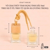 Vỏ Chai Thủy Tinh Đựng Tinh Dầu Treo Xe Ô Tô, Treo Tủ Quần Áo - 8ml