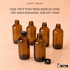 CHAI THỦY TINH BOSTON KÈM NẮP POLY CONE CAO CẤP 120ML