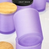 Ly Thủy Tinh Làm Nến Thơm 10oz - Loại Nhám Mờ (Frosted)