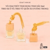 Vỏ Chai Thủy Tinh Đựng Tinh Dầu Treo Xe Ô Tô, Treo Tủ Quần Áo - 8ml