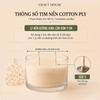 Tim Nến Sợi Cotton Tẩm Sáp Đậu Nành Size 5-6-7 (10cm)