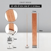 Bấc Nến Gỗ Kèm Đế Kim Loại - Dụng Cụ Làm Nến Thơm Handmade - 12,5 x 100mm