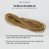 Tim Nến Gai Dầu Nhúng Sáp Ong Craft House – Dạng Cuộn 250ft
