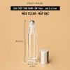 Chai Thủy Tinh Dạng Lăn 10ml - Màu Clear