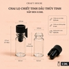 CHAI LỌ CHIẾT TINH DẦU THỦY TINH NẮP ĐẬY 0.5ML