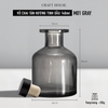 Vỏ Chai Tán Hương Tinh Dầu Kèm Nút Chặn 140ml - M01 Gray