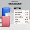 Ly Thủy Tinh Làm Nến Thơm 10oz - Matte White