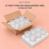 Ly Thủy Tinh Làm Nến Thơm 300ml - Loại Nhám Mờ (Frosted)