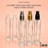 Chai Lọ Chiết Nước Hoa Thủy Tinh Vuông 10ml