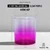 Ly Thủy Tinh Làm Nến Thơm 10oz - Clear Purple
