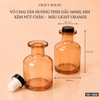 Vỏ Chai Tán Hương Tinh Dầu Dạng Tròn, Màu Clear 140ml - Kèm Nút Chặn - M01