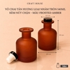 Vỏ Chai Tán Hương Tinh Dầu Kèm Nút Chặn 140ml - M01 Frosted Amber