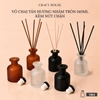 Vỏ Chai Tán Hương Tinh Dầu Kèm Nút Chặn 140ml - Dạng Tròn M01
