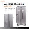 Vali Xplus - Nhựa PC - BẠC