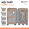 Vali Lumi Space Bamozo_Nhựa PC_Size 20/24/28_BẠC