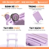 Vali Bamozo RAVO Nhựa PP Siêu Nhẹ - Siêu Bền Size 20/24/28 - TÍM