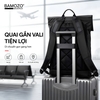 Balo Laptop Nam 16 Inch BAMOZO ROAM Da PU Chống Nước_ĐEN