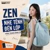 Balo Laptop BAMOZO ZEN 14 Inch – Xanh Pastel