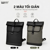 Balo Laptop Nam 16 Inch BAMOZO ROAM Da PU Chống Nước_ĐEN