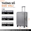 Vali Xplus - Nhựa PC - BẠC