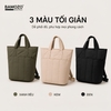 Túi Tote Nữ LIGHT 2in1 Kiêm Balo, Đựng Laptop 14 Inch_ĐEN