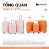 Vali Bamozo RAVO Nhựa PP Siêu Nhẹ - Siêu Bền Size 20/24/28 - CAM