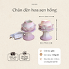 Chân đèn hoa sen hồng