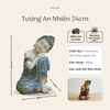 Tượng an nhiên 24cm áo xanh