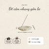 Đế cắm nhang gốm be