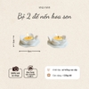 Bộ 2 đế nến sứ