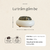 Lư trầm gốm trắng
