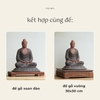 Tượng Thích Ca áo nâu xám 30cm