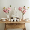 Đĩa bồng sứ mờ 21cm
