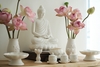 Bộ 3 chén nước sứ mờ