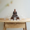 Tượng Thích Ca áo nâu xám 30cm
