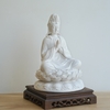 Tượng Quan Âm ngự đài sen 35cm